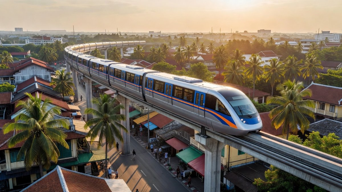 Hat Yai Monorail Clears Key Cabinet Hurdle, Bringing Southern Thailand Its First Mass Transit System