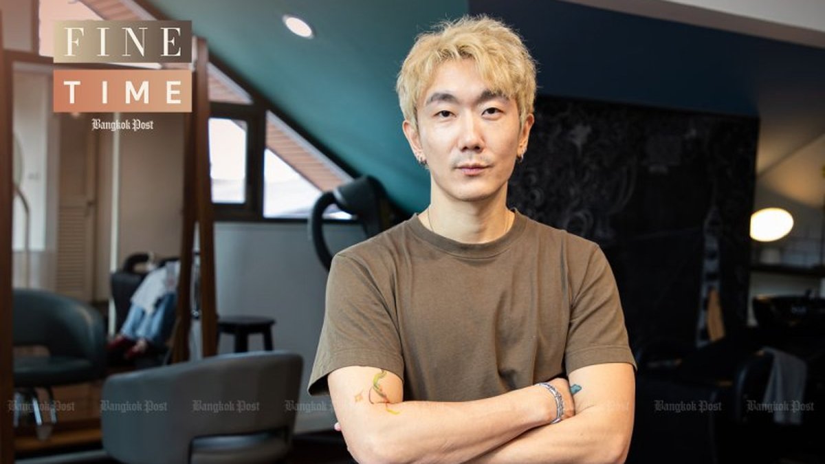 Roof Hair Salon co-founder Wiput Tate Jaruthamakorn sharing hair care tips