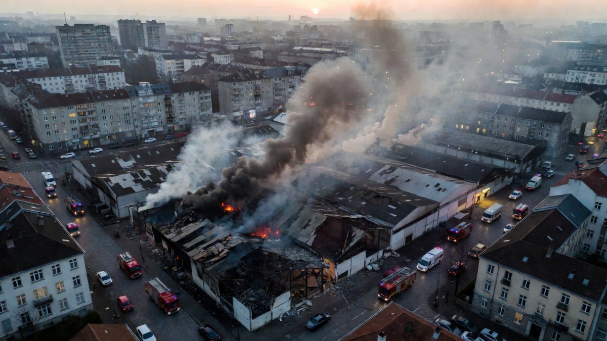 Emergency services respond in the Kyiv region after Russian strikes