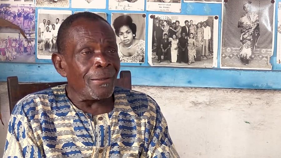 Scene from the documentary Maurice Pellosh: Memory in Images, which reconnects clients with portraits taken decades ago