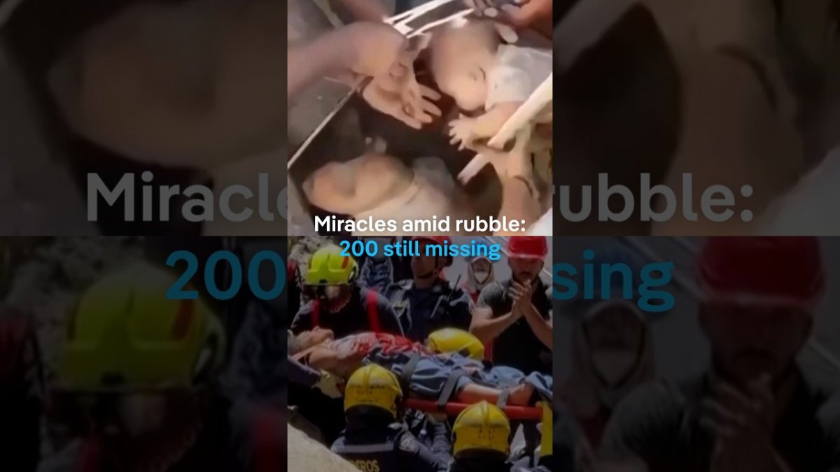 DW News video report on rescue efforts after Colombia's deadly earthquake, with crews searching collapsed buildings in Cali