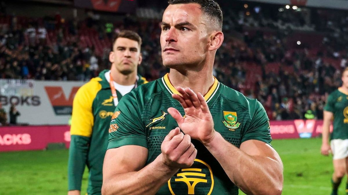 Jesse Kriel during the Springboks v All Blacks first Test at Ellis Park