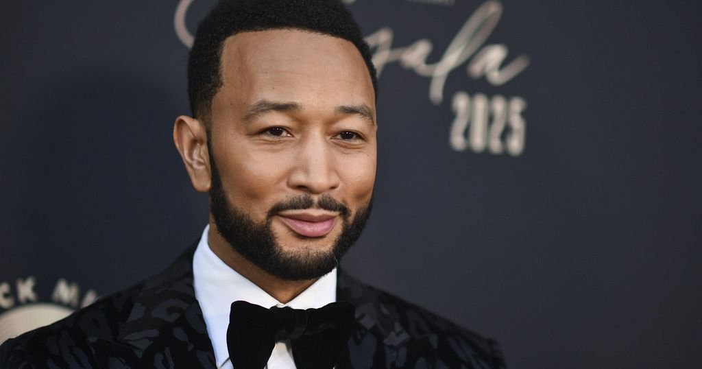 John Legend receives the Quincy Jones Humanitarian Award at the Black Music Action Coalition gala in Beverly Hills