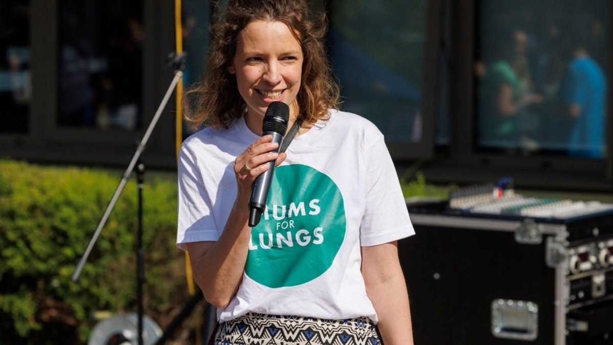 Children at a clean air campaign event in London