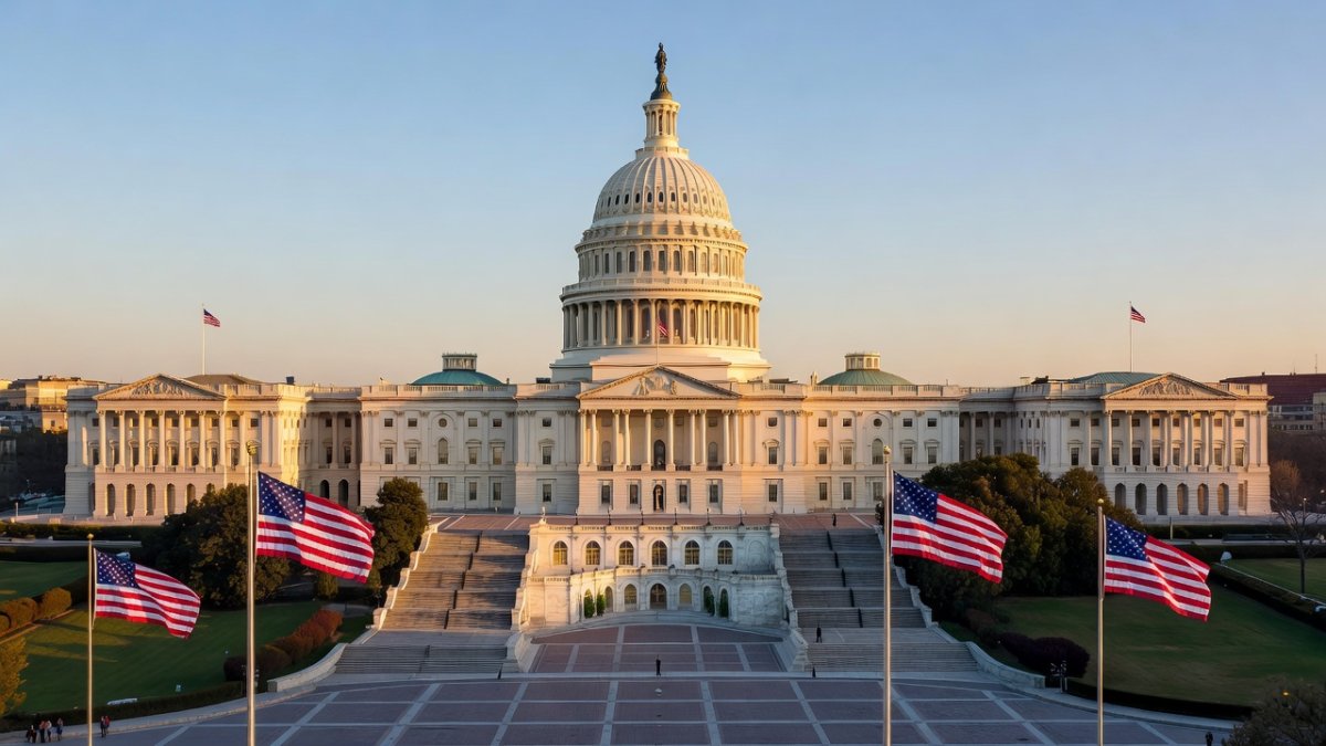 The United States Capitol building in Washington DC ahead of the November midterm elections