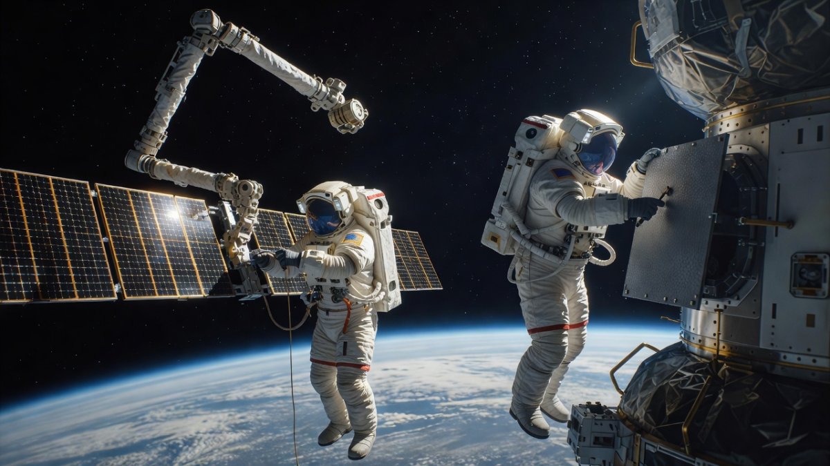 Shenzhou-23 Spacewalk Repairs Tiangong Solar Wing