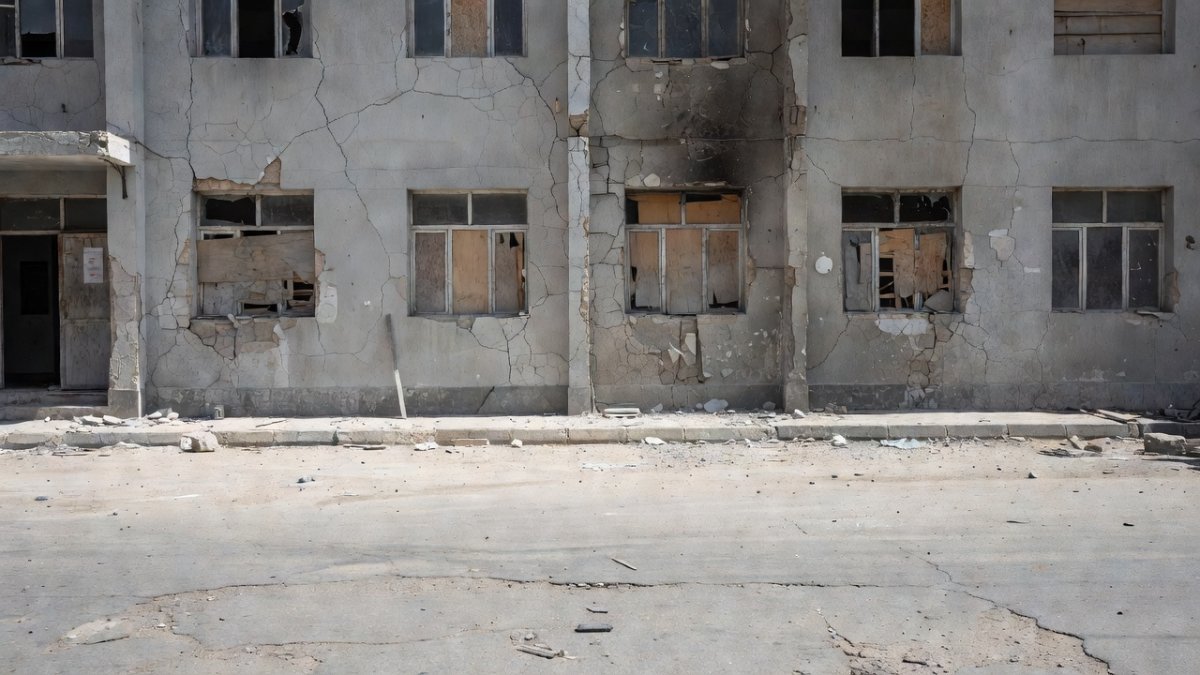 Palestinians inspect damage after Israeli strike in Khan Younis