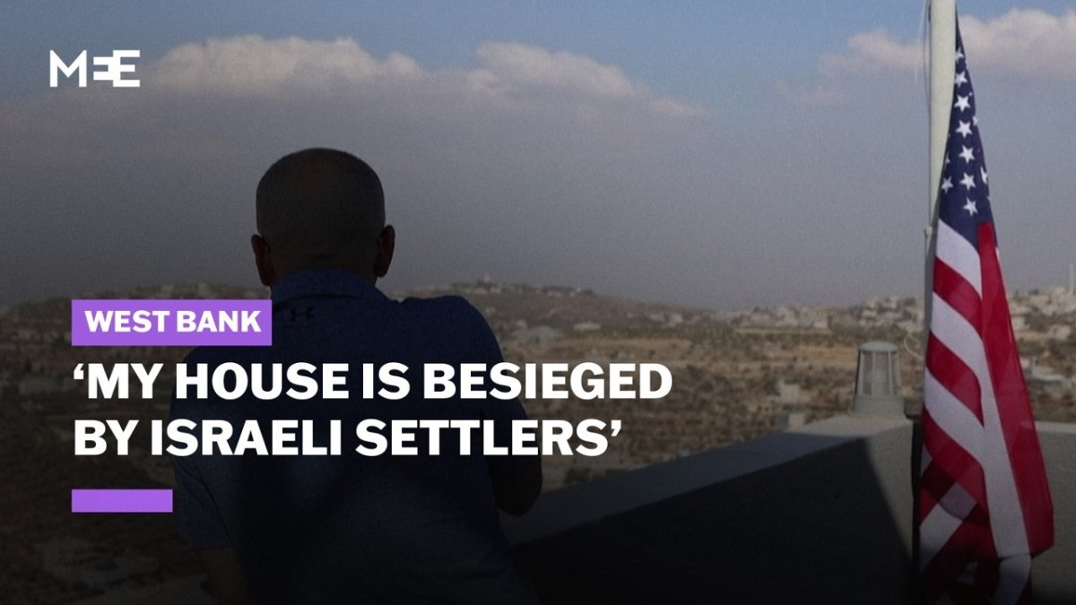 Middle East Eye video report on the settler siege of Palestinian homes in Qusra, occupied West Bank
