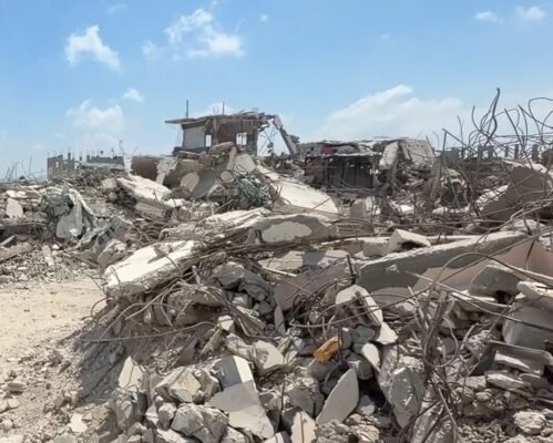 Destruction in the Gaza Strip during the ceasefire period (IMEMC)