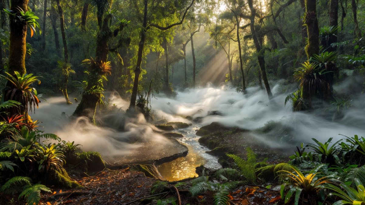 Mist rolling through Ecuador’s Los Cedros cloud forest, a rights-of-nature landmark