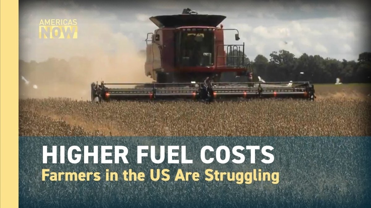 CGTN report on American farms facing surging diesel and fertilizer costs
