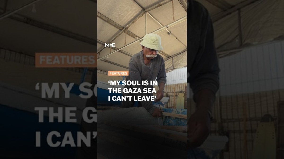 Middle East Eye video report on Gaza boat builder Mustafa Miqdad