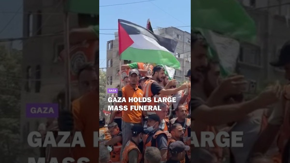 Middle East Eye video coverage of the Gaza mass funeral