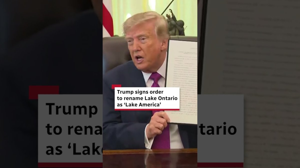 Trump Renames Lake Ontario as 'Lake America' — But Canada Isn't Backing Down