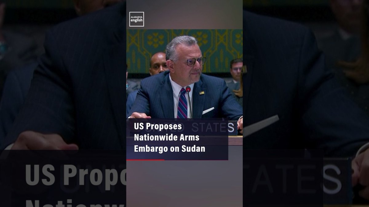Al Arabiya English video report on the US proposal to expand the Sudan arms embargo