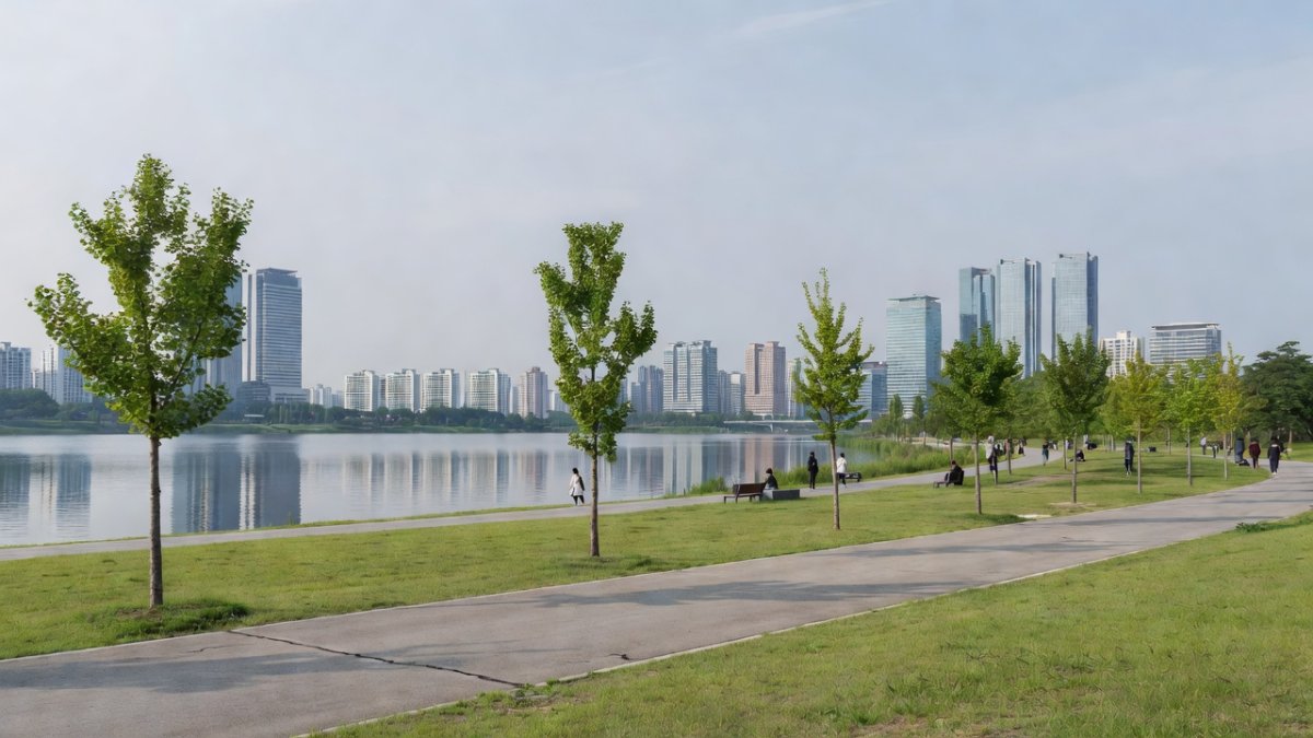 Geoje flood recovery scene after record rainfall