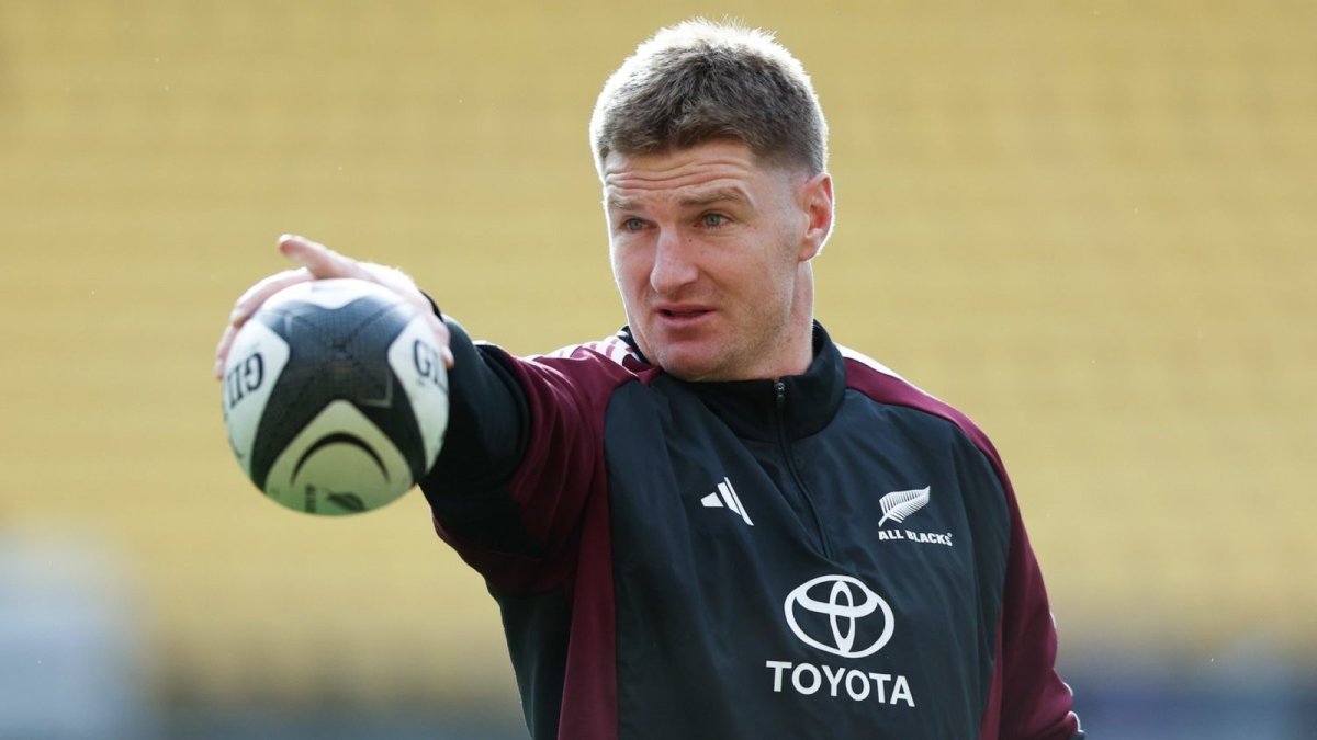 All Blacks stars Jordie Barrett and Damian McKenzie during the Rugby Greatest Rivalry tour