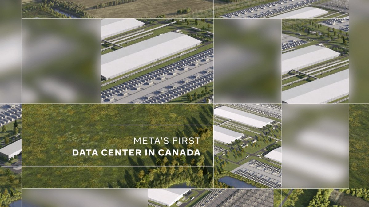 An artist rendering of the planned Sturgeon County data centre in Alberta
