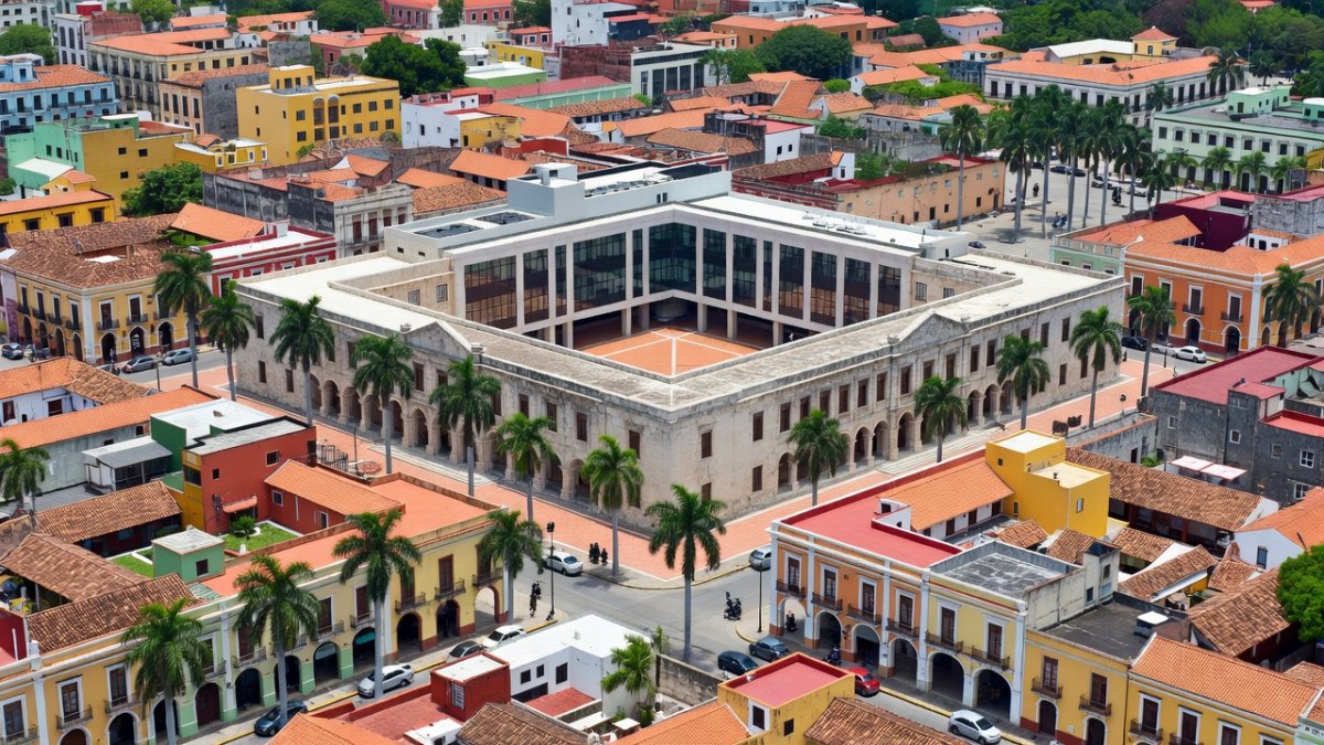 Government building complex in Mérida, Yucatán, where activists have pressed officials over the Las Dunas project