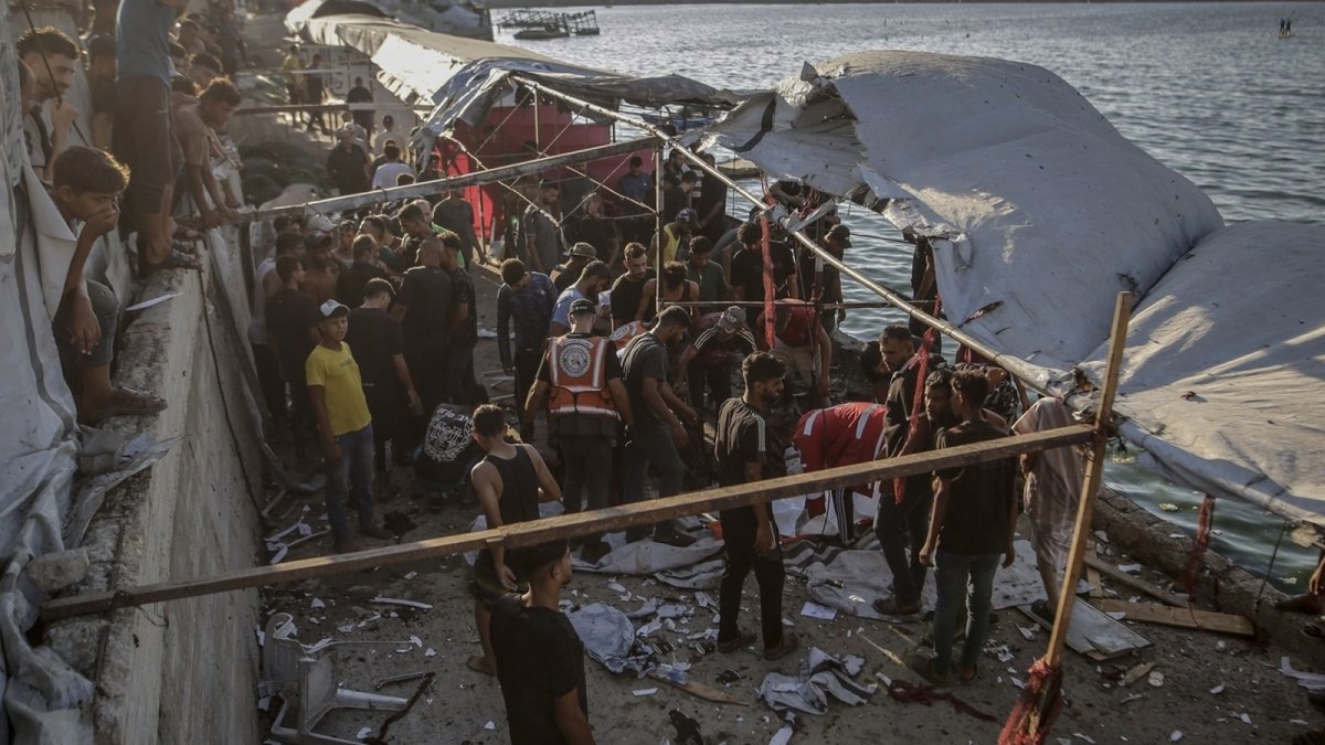 Israeli Drone Strike on Crowded Gaza Cafe Kills Six, Including a Child