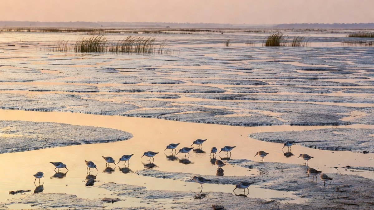 Rare Spoon-Billed Sandpipers Flock Back to China's Tiaozini Wetland