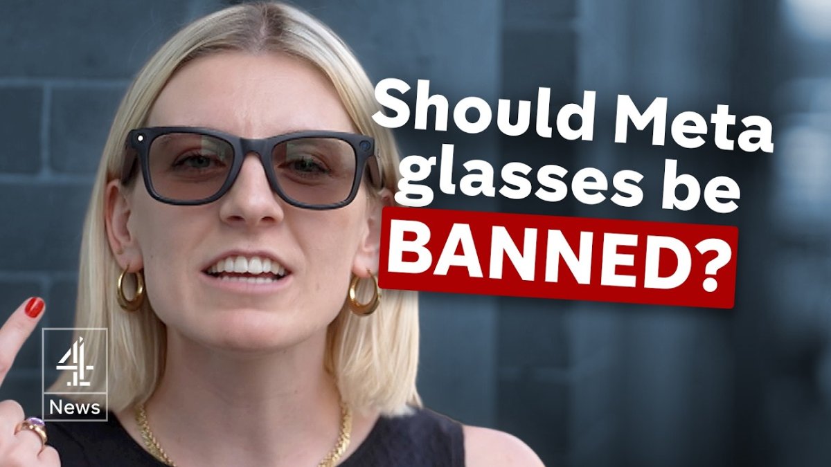 Channel 4 News report on Meta smart glasses backlash