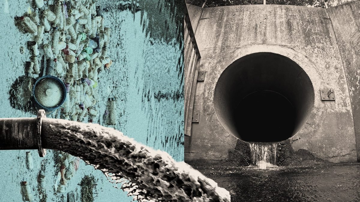 Sewage and pollution concerns at a UK water treatment site