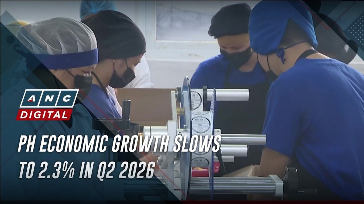 Philippine GDP Growth Slows to 2.3 Percent in Q2 2026
