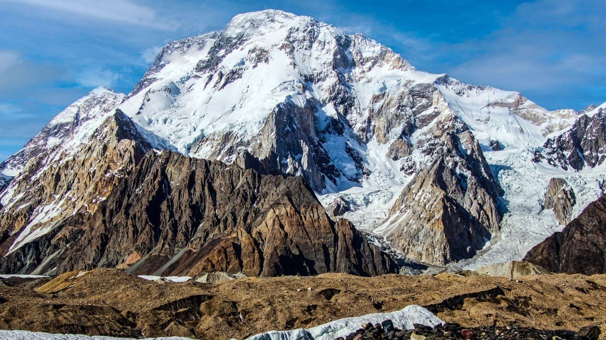 Broad Peak, the world's 12th-highest mountain, in the Karakoram range