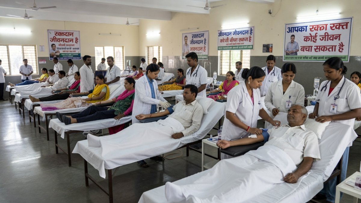 Blood donation camp organised under revised FDA compliance norms