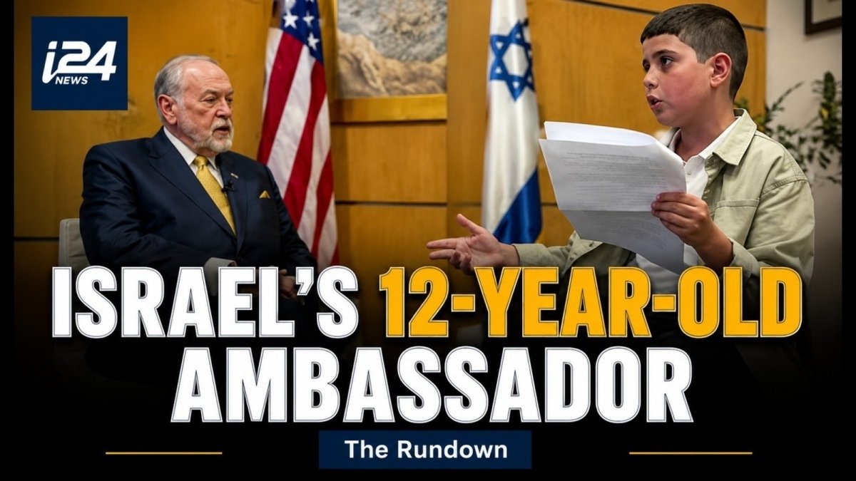 Amitai, 12, Wins Over US Ambassador Huckabee in Viral Jerusalem Meeting