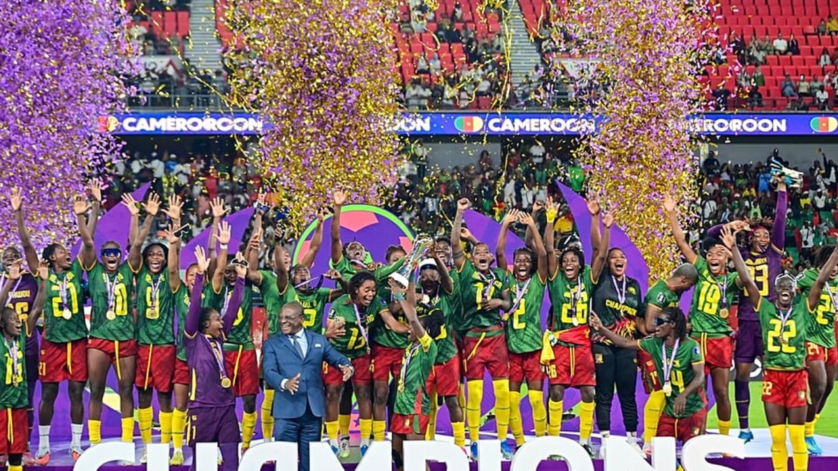 Cameroon Lionesses Parade WAFCON Trophy: Yaounde Erupts in Celebration