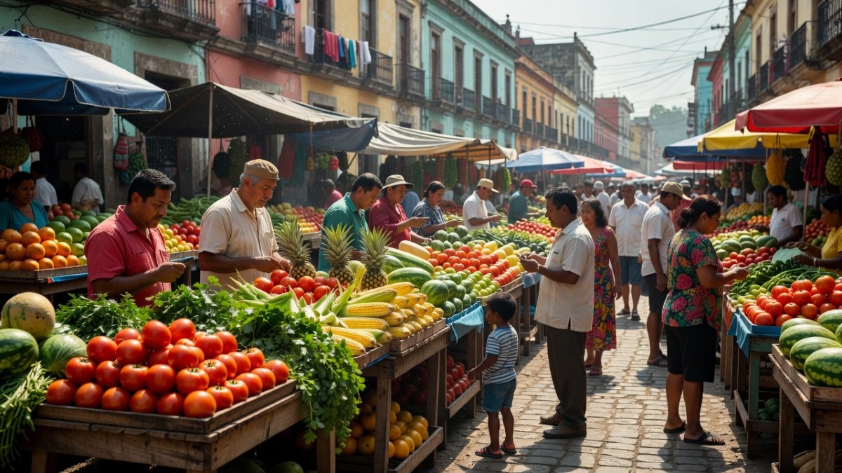 Plant-based food at a Latin American market as the Plant Based Treaty campaign grows