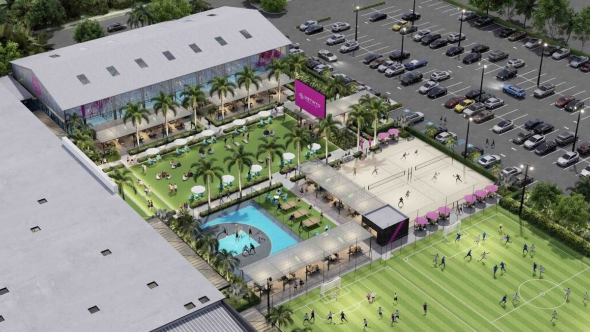 Concept image of sports and entertainment amenities planned at DISTRITO Sports Hub in Puerto Rico