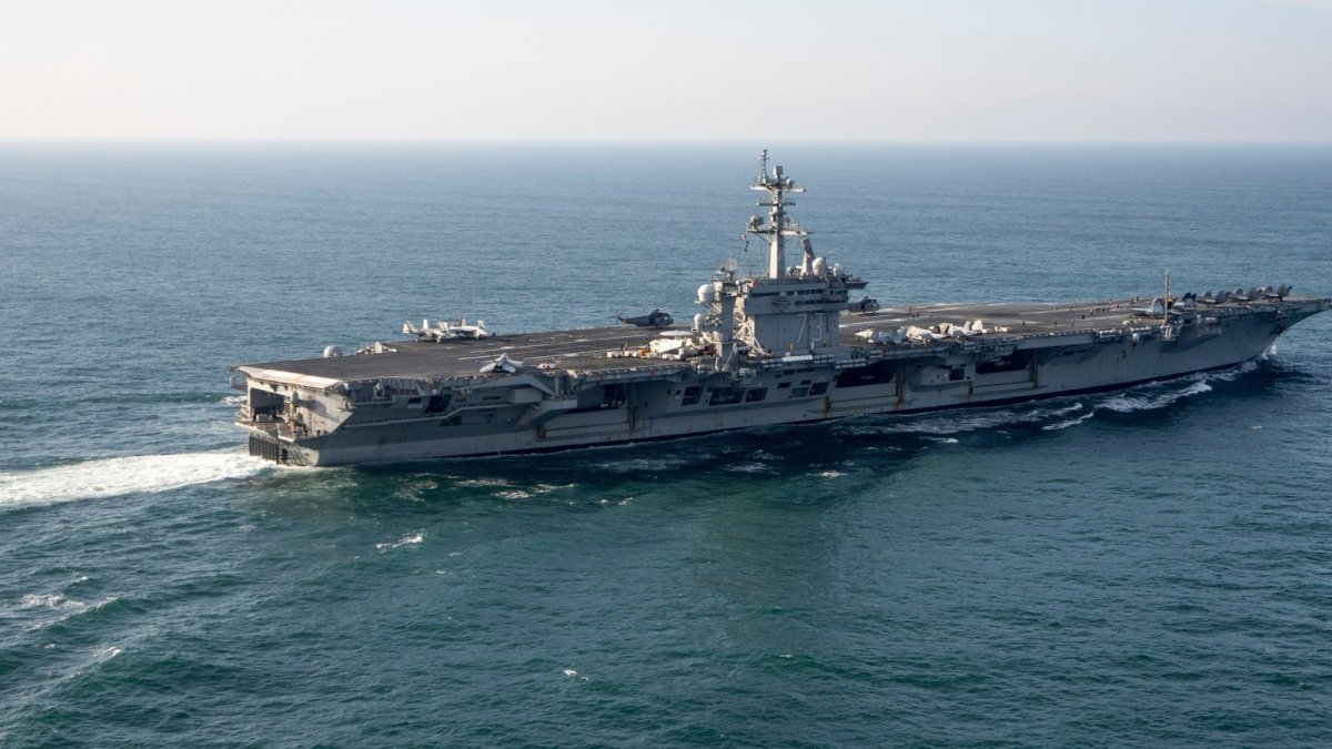 USS Abraham Lincoln carrier strike group conducting operations in the Middle East