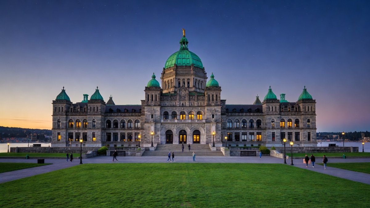 British Columbia Parliament Buildings in Victoria