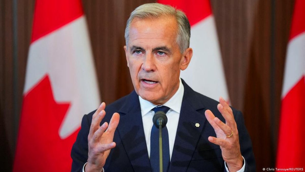 Prime Minister Mark Carney speaks in Ottawa after suspending Canada-U.S. trade talks