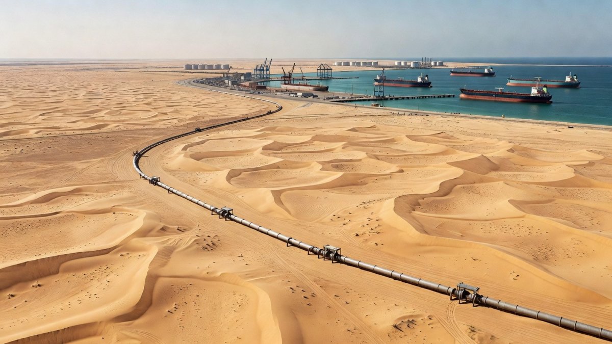 Saudi Arabia East-West Pipeline Petroline infrastructure bypassing Strait of Hormuz