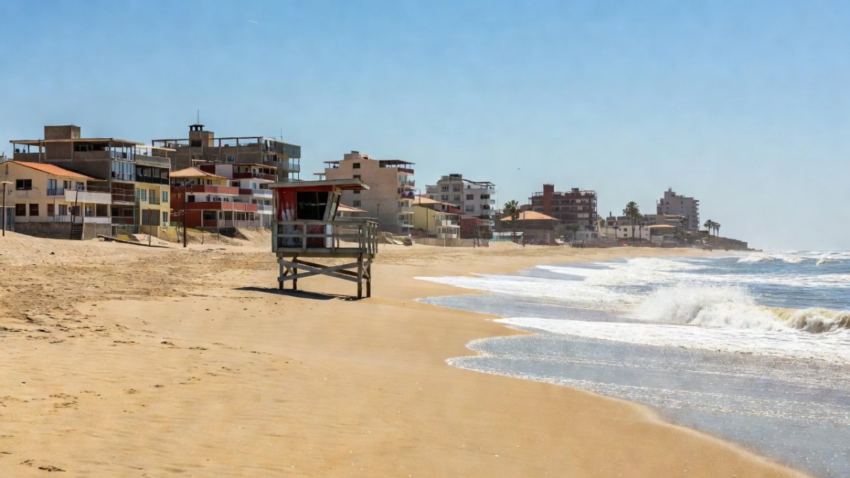Playas de Tijuana beach on the Pacific coast of Mexico