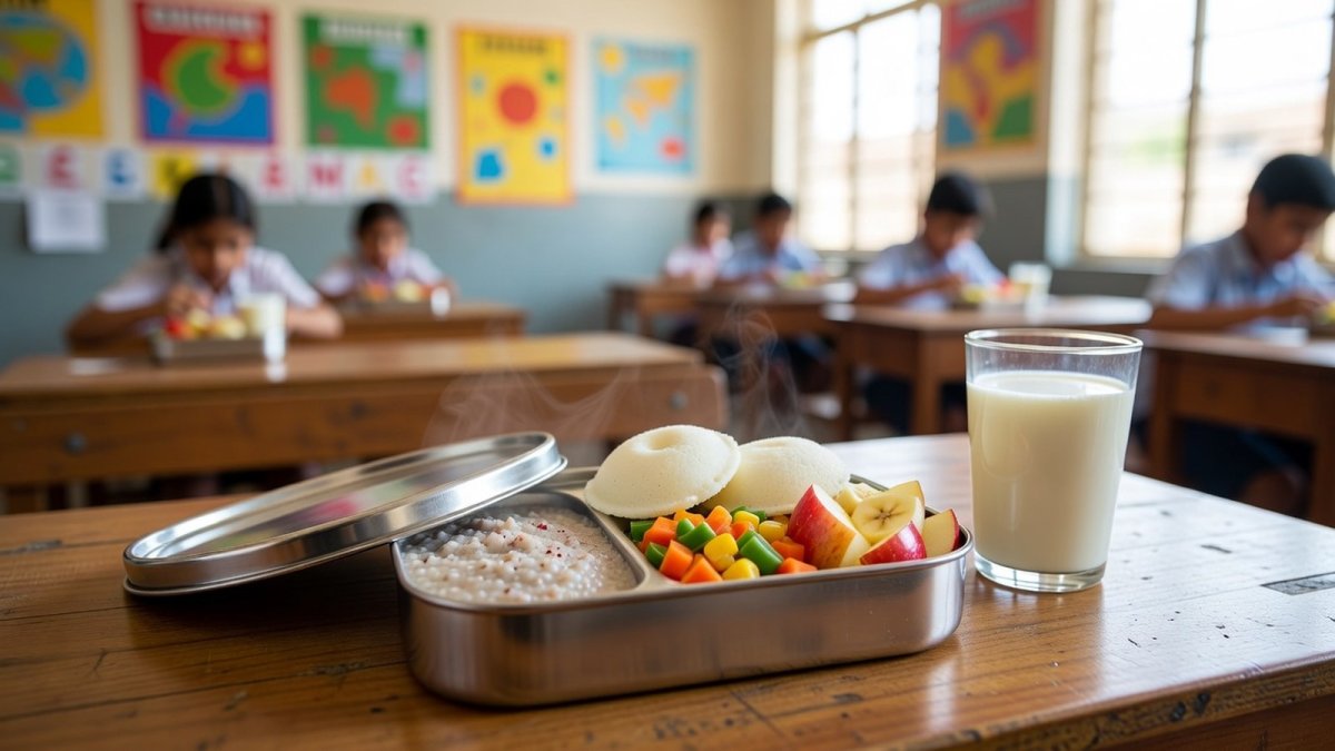 Karnataka meal guidelines favour millets such as ragi and jowar, pulses, fresh vegetables and fortified staples for school menus