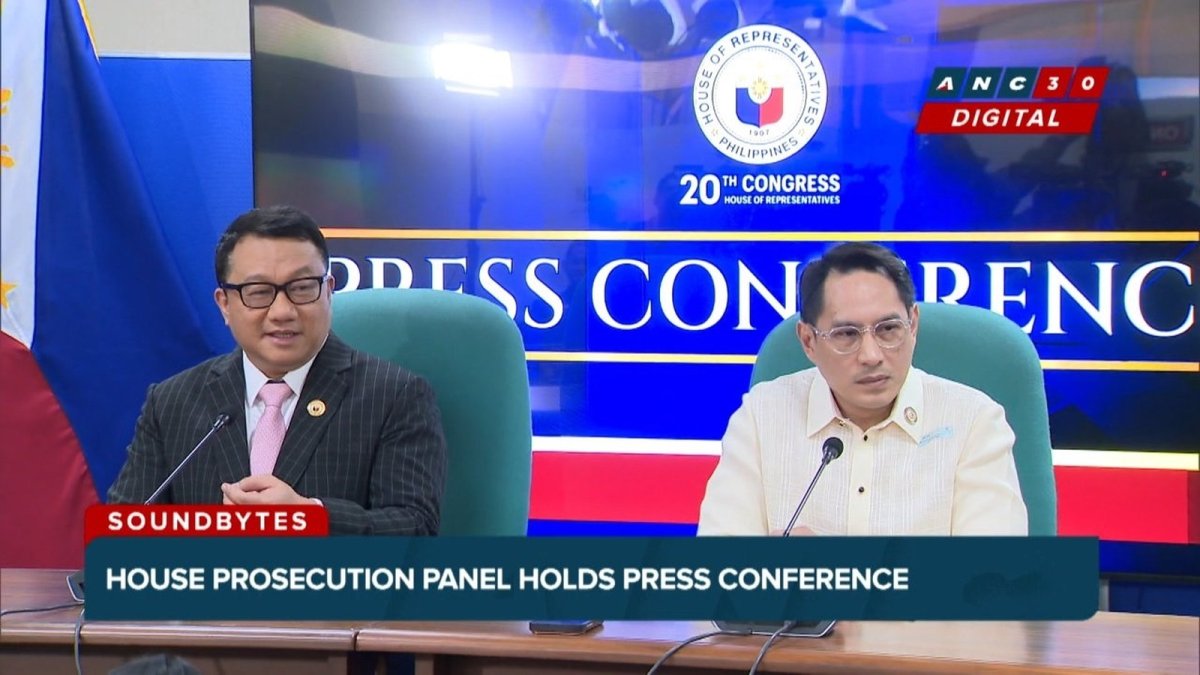 House prosecution panel members Rep. Joel Chua and Rep. Zia Alonto Adiong speak on Day 11 testimony in the Sara Duterte impeachment trial