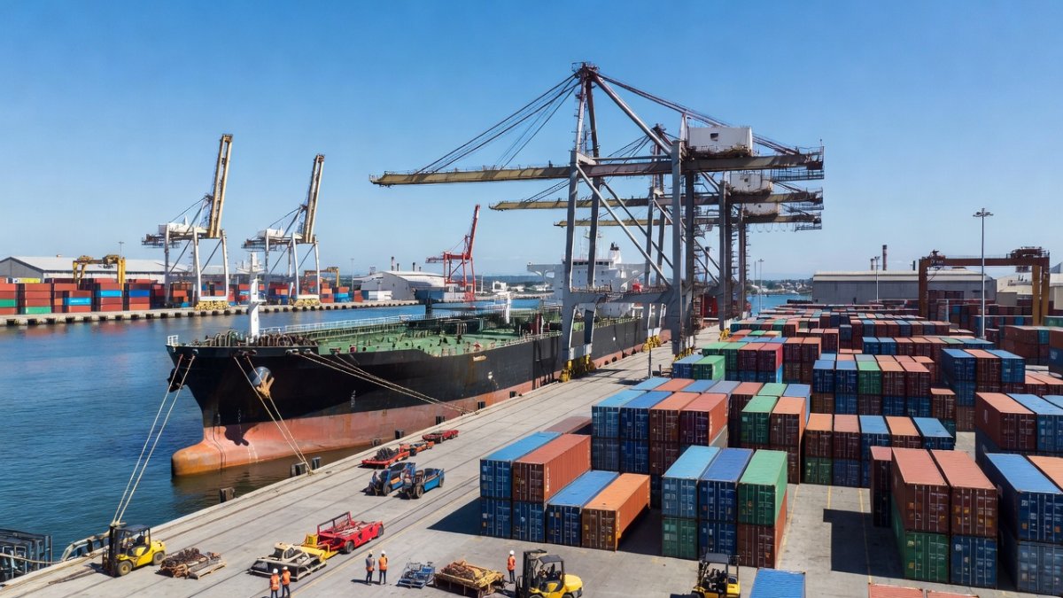 Port terminal handling Gulf energy and trade flows between Saudi Arabia and Japan