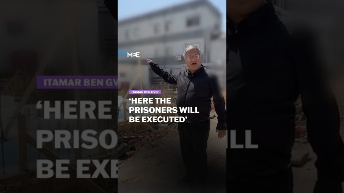 Middle East Eye video report on Israel's planned execution facility for Palestinian prisoners