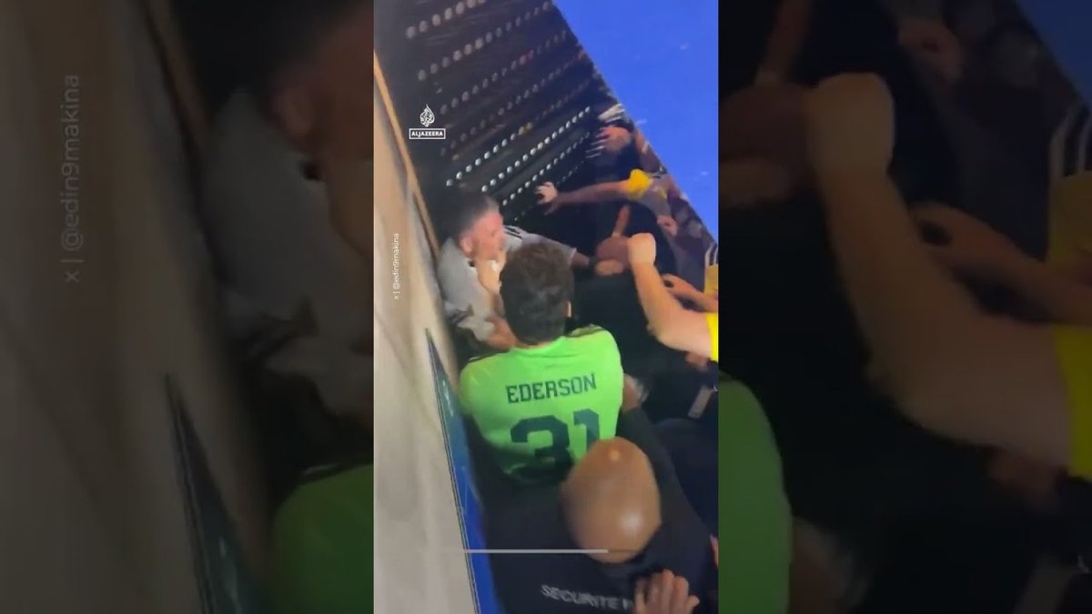 Fenerbahce players celebrate qualification at the Groupama Stadium in Lyon