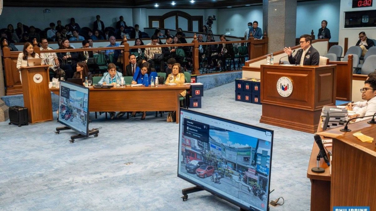 OVP Assistant Secretary Lemuel Ortonio testifying before the Senate impeachment court