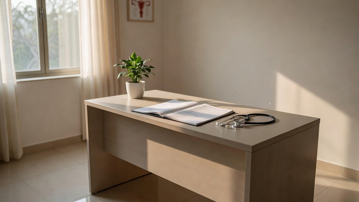 Gynaecology consultation room in India — where experts say persistent premenstrual symptoms should be assessed