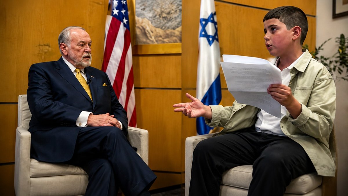 Amitai Pearl of Atlit speaks about his meeting with the US ambassador