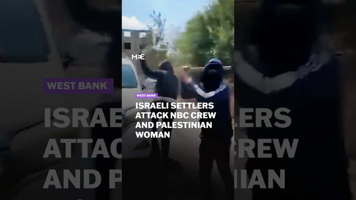 Masked Israeli Settlers Attack NBC News Crew and Wound Palestinian Woman in West Bank
