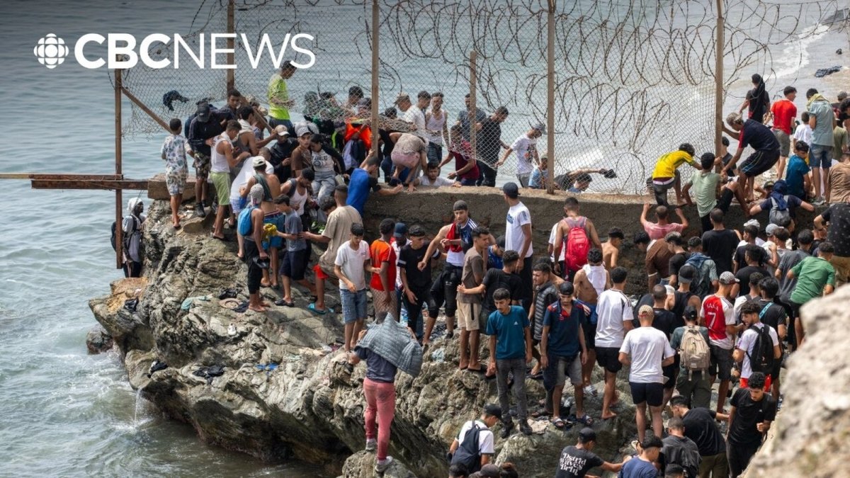 CBC News report on the European Union emergency meeting over the Ceuta migrant crisis