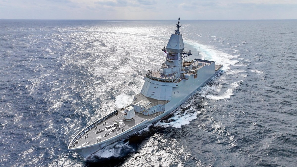 ROKS Chungnam, lead ship of South Korea's FFX Batch III frigate class, built by HD Hyundai Heavy Industries